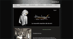 Desktop Screenshot of matelasharlequin.com