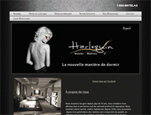 Tablet Screenshot of matelasharlequin.com